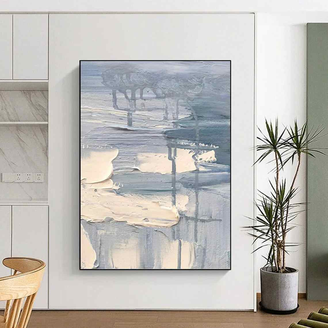 Beach_Beige_Blue_Grey_Abstract_Wall_Art_9WPL0 wall art